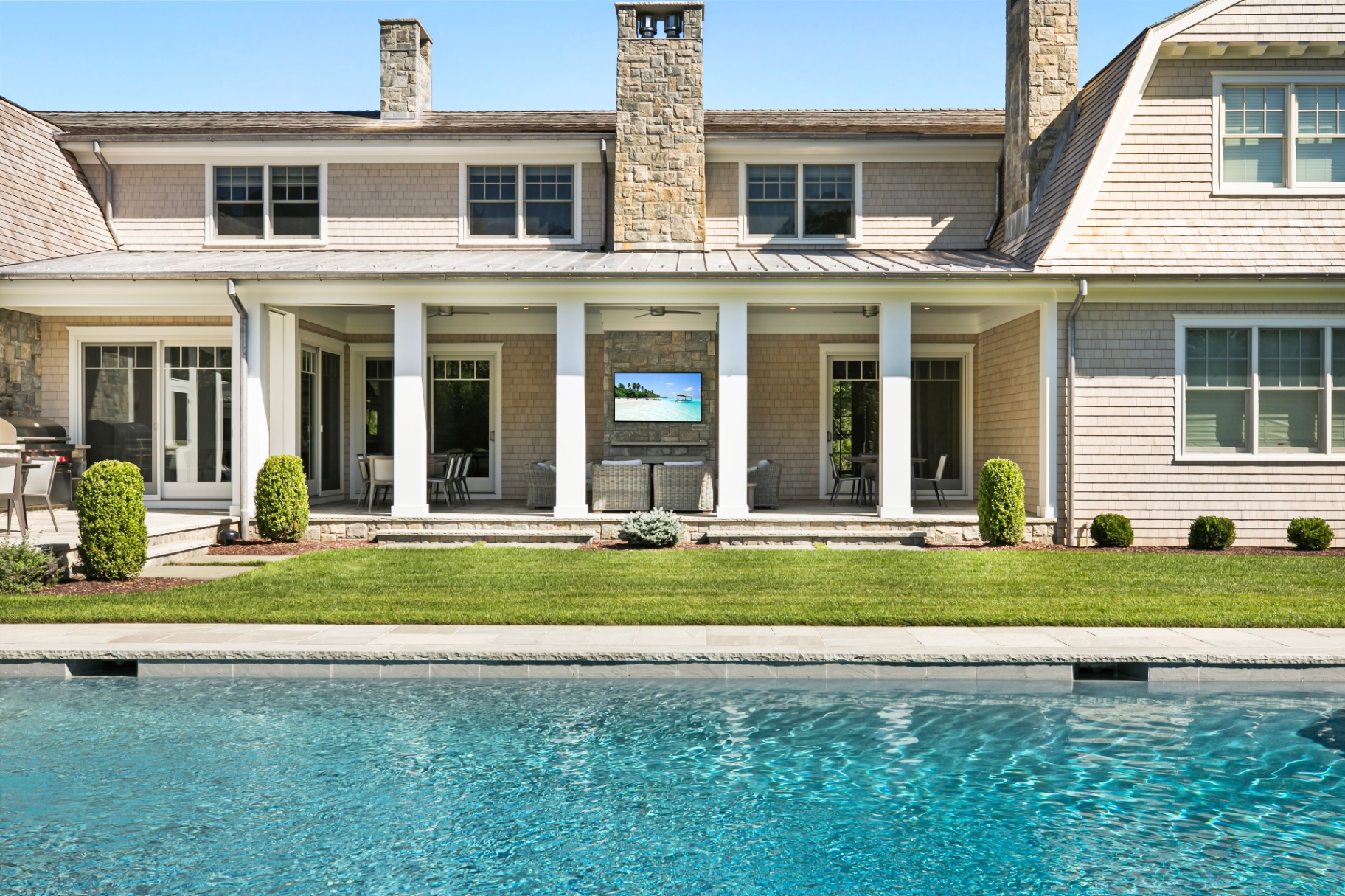 51 South Road — Rear & Pool